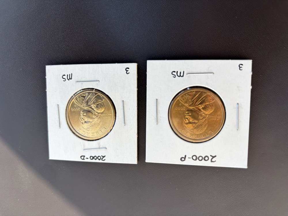 Sacagawea Dollars 2000 Three D Three P