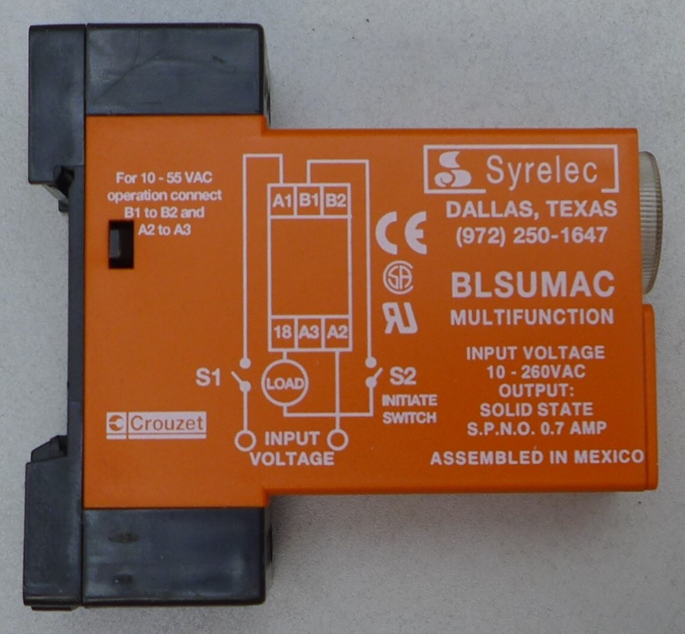 Crouzet Syrelec BLSUMAC Multifunction Timer New/Unused