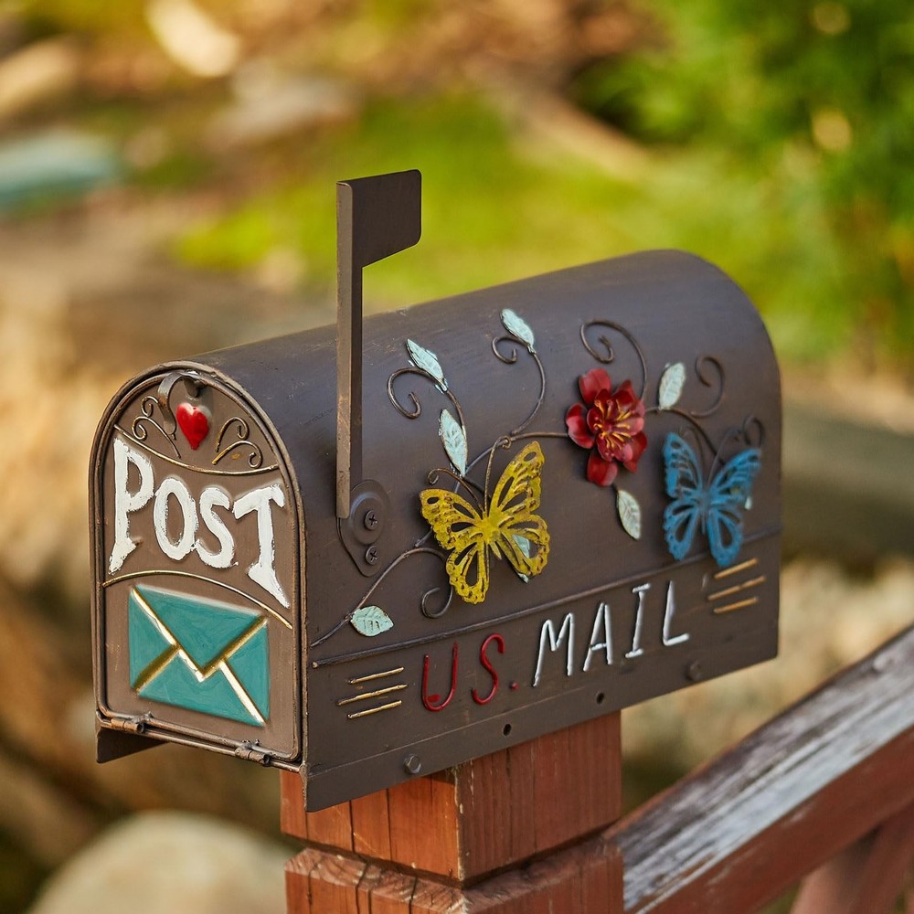 Heavy Duty Mailboxes for Outside, Mail Boxes Post Mount,Decorative Mailboxes ...