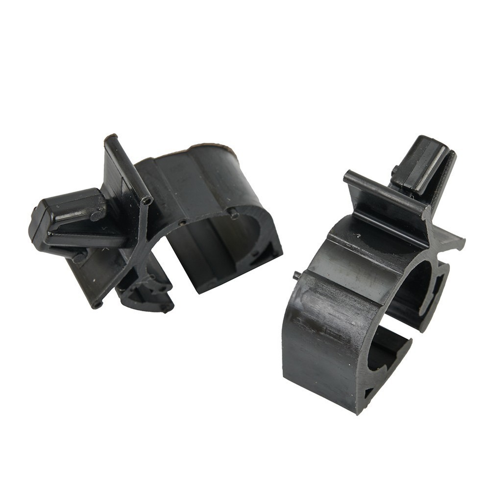 10 Pcs Fasteners Clips Wire Harness Fixing Automatic Route Cable Black Plastic