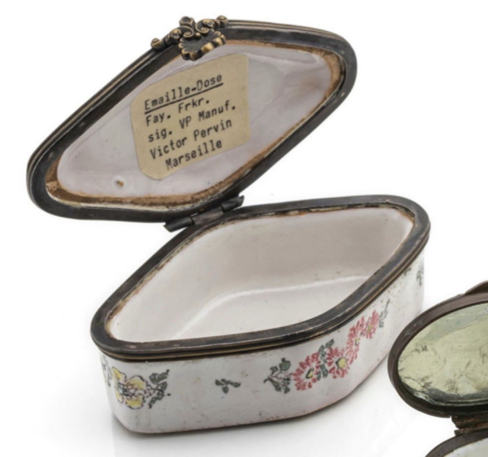 18th Century Copper Enameled Snuff Box