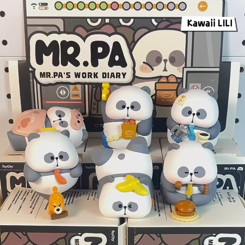 TOYCITY MR.PA Work Diary Series Panda Blind Box Confirmed Figure Hot Toys Gift