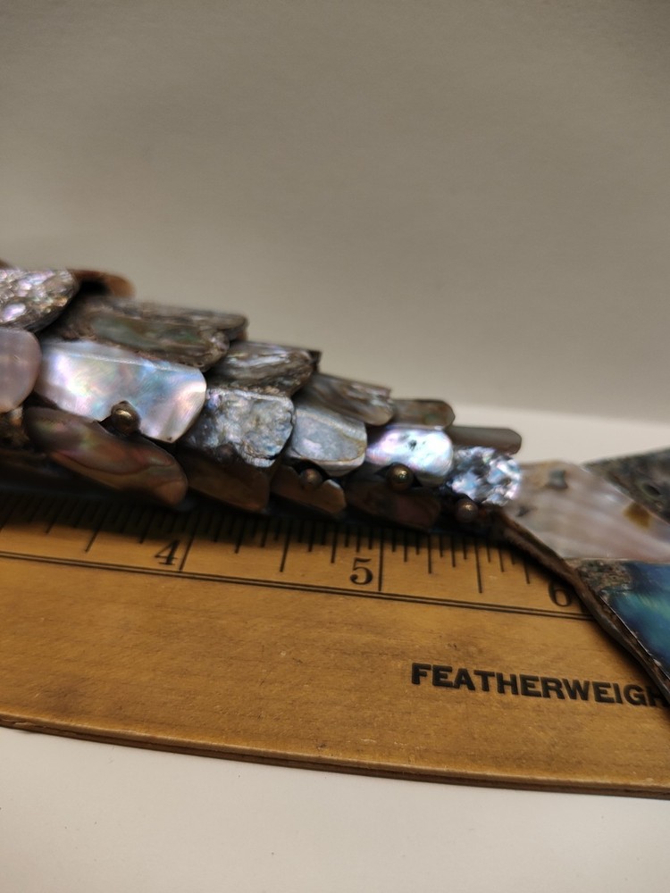 Vintage Abalone Fish Bottle Opener Articulated