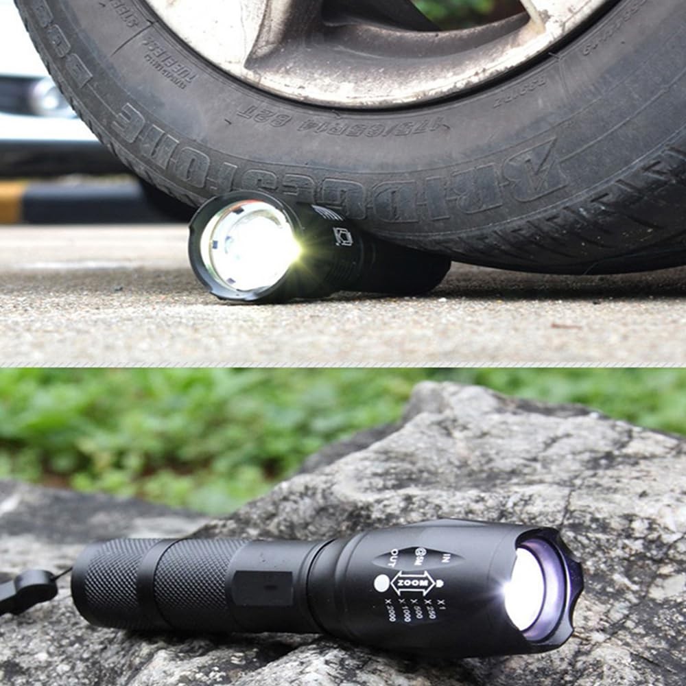 99000000 Lumen Super Bright LED Tactical Flashlight Rechargeable LED Work Lights