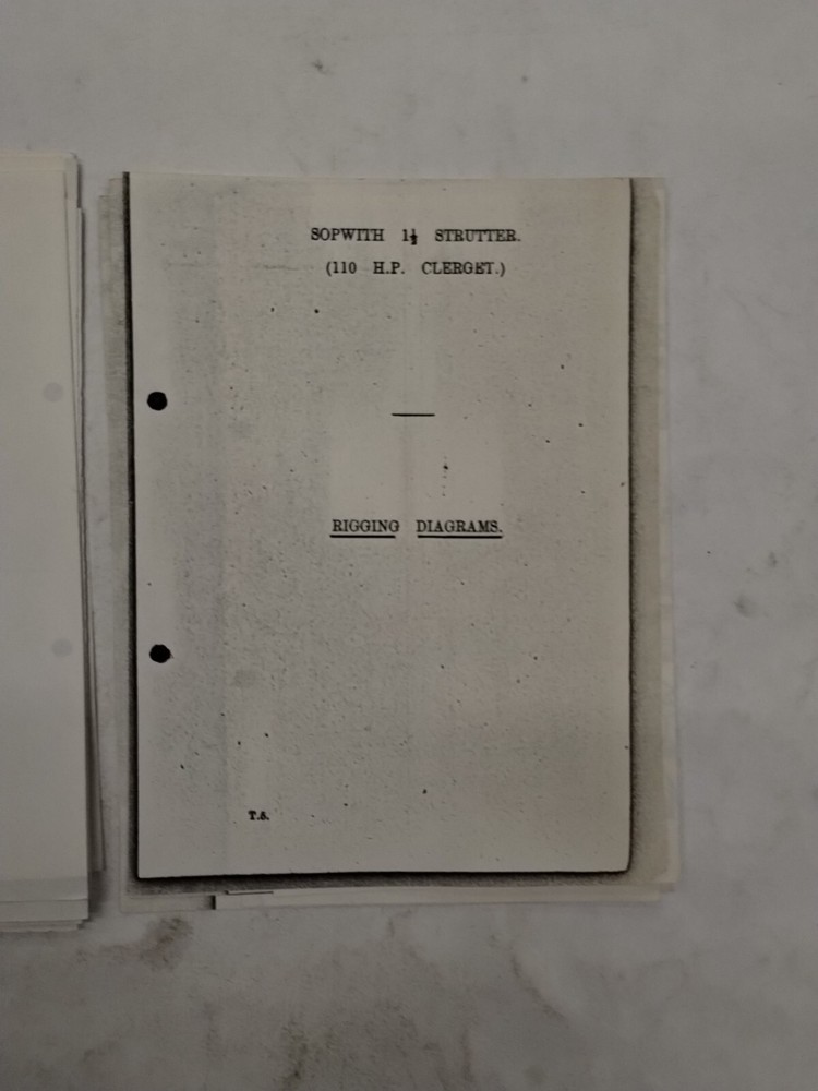 Sopwith 1 1/2 Strutter (110 H.P. Clerget) Rigging Notes-Copy