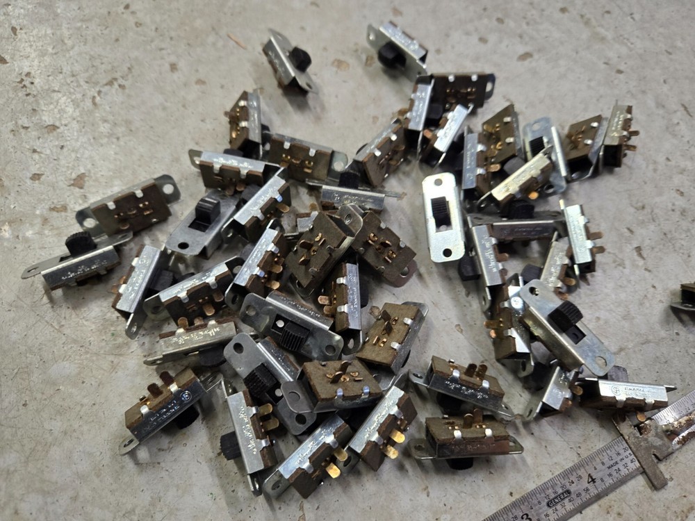Lot of Stackpole Slide Switch 6A/125VAC Mount, NOS