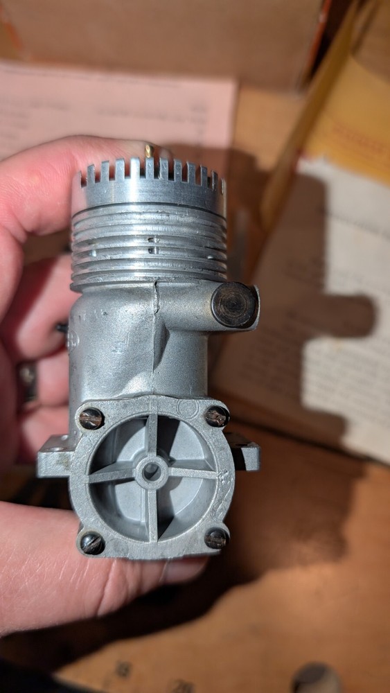 K&B #40 Model Airplane Engine with Perry carb , paperwork, etc + O/B