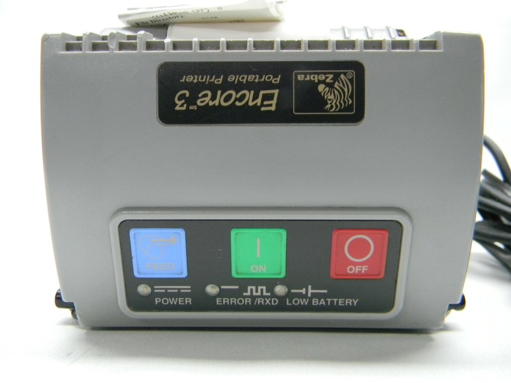 Zebra Encore 3 Portable Printer with Battery and Power Adapter #732