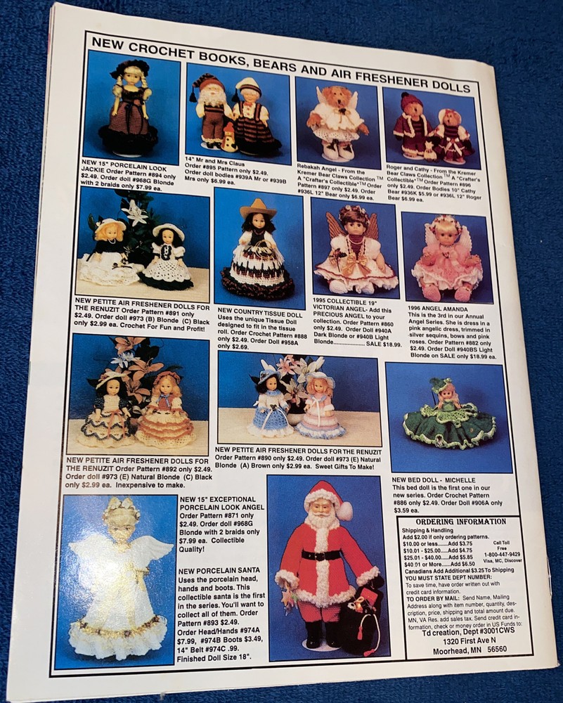 Crochet World Winter 1996 Ponytail Hat!!
