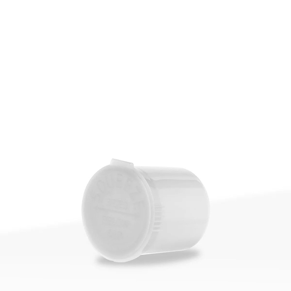 25 Pack White Hinged Lid Storage Vials 6 Dram Multi-Use Herb Containers Bulk