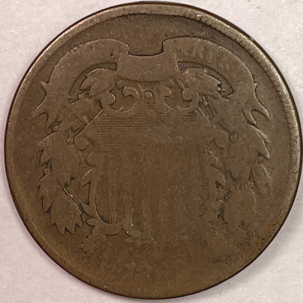 1864 Two Cent Piece Almost Good AG Coin #16422
