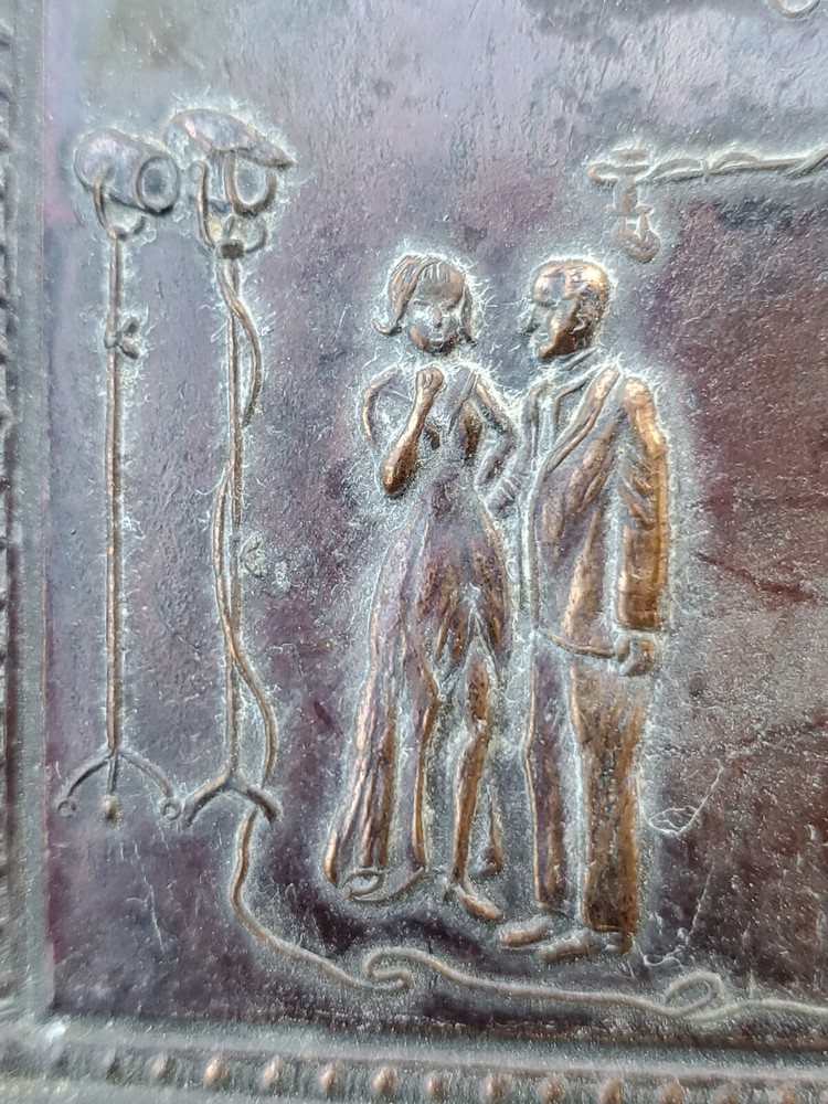 Art Deco Universal Studios Bronze Trinket Dish