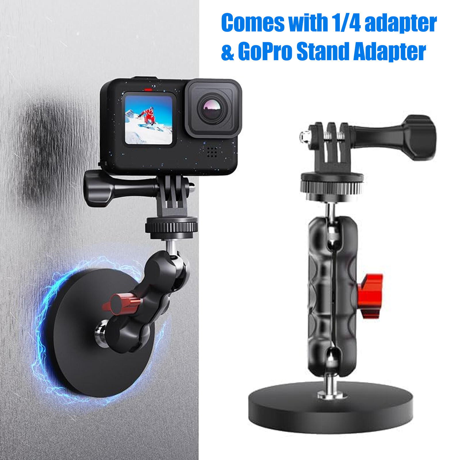 Magnet Camera Mount Magnetic Suction Cup Mount for GoPro 13/12 DJI Osmo Action