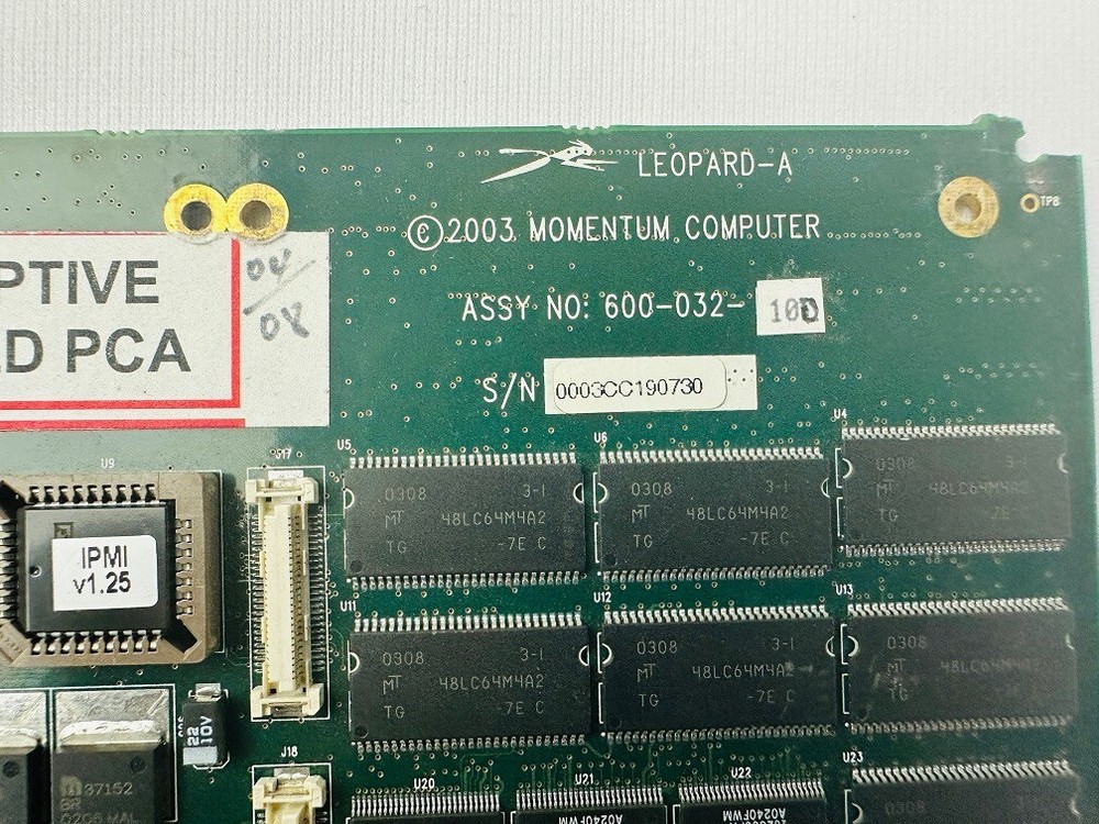 Momentum Computer 600-032-10D LEOPARD-A CPU Board