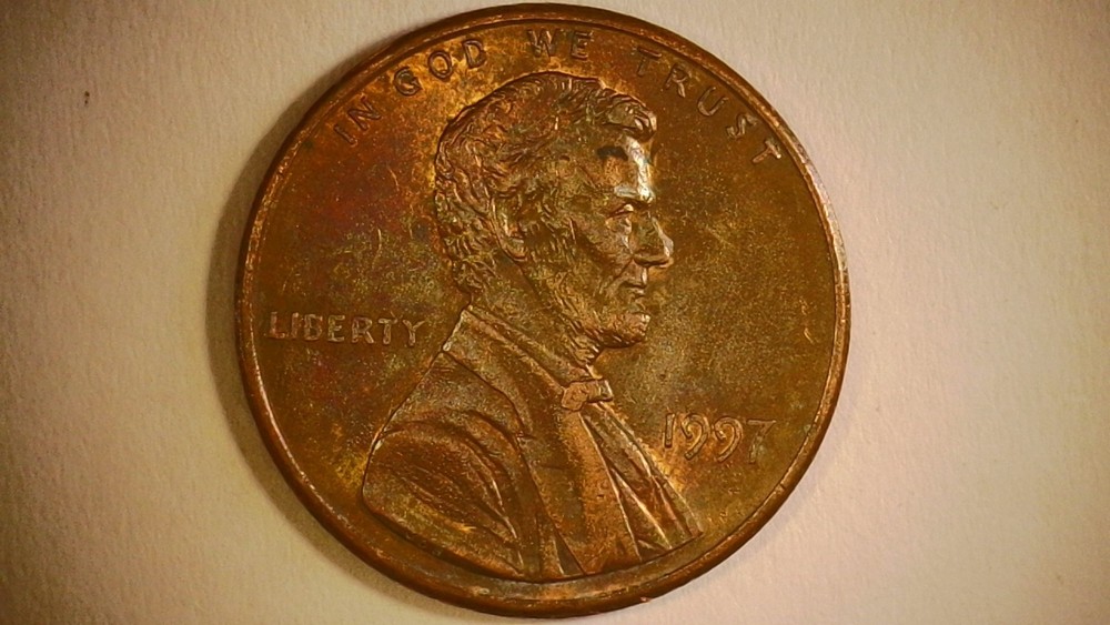 1997 "P" Lincoln Cent "Double Ear" FS -101 Error Rare