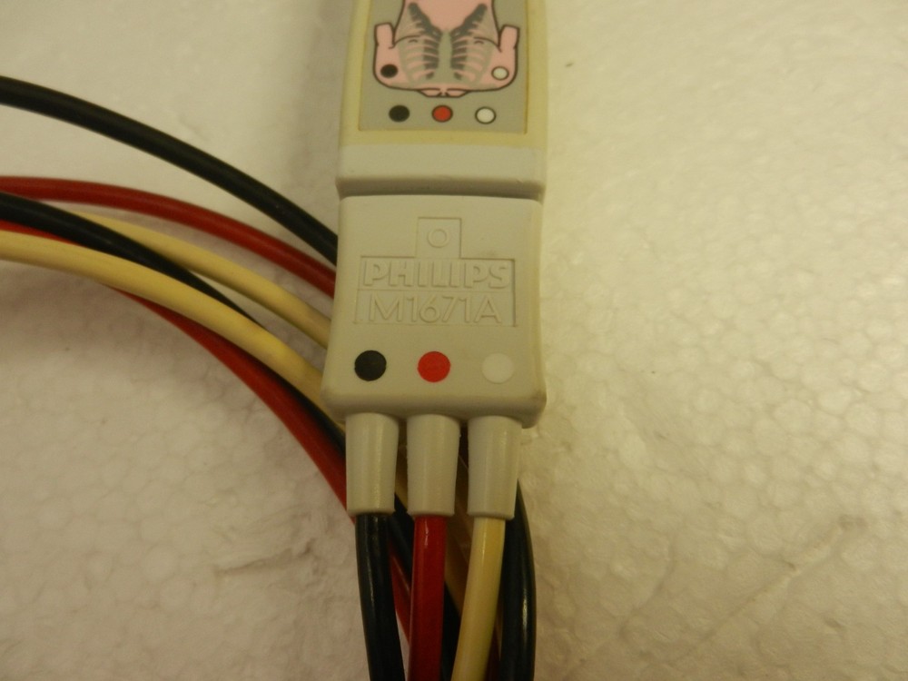 Philips M1669A & M1671A Compatible 3 Lead ECG Trunk Cable