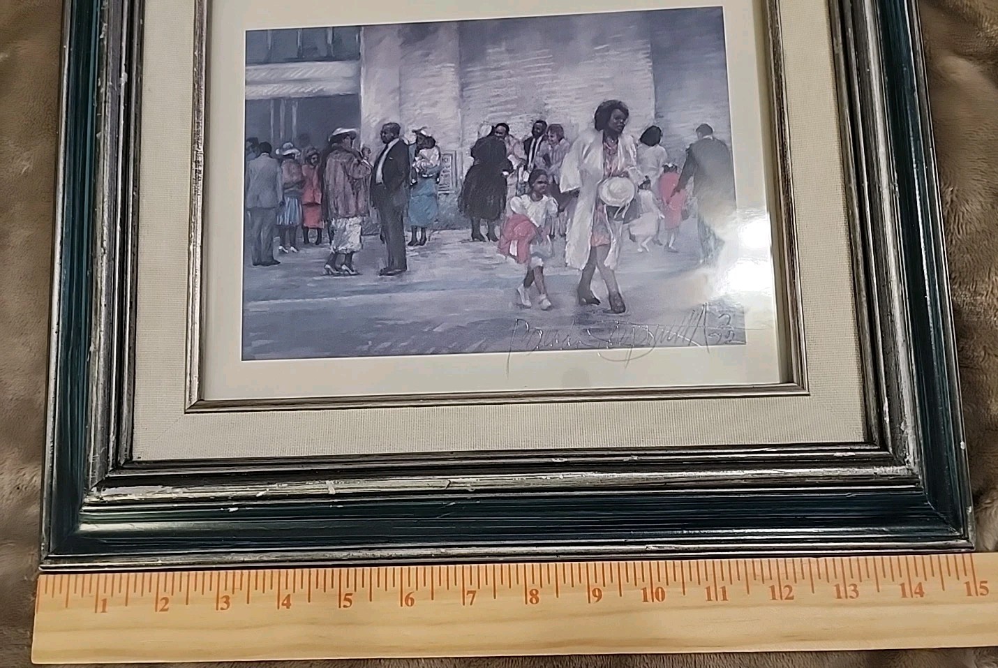 Brenda Joysmith After Service Print Artist Signed Custom Frame