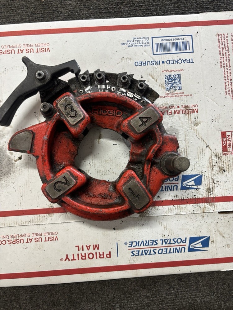 RIDGID 816 817 Semi Automatic Diameter Threading Machine Die Head