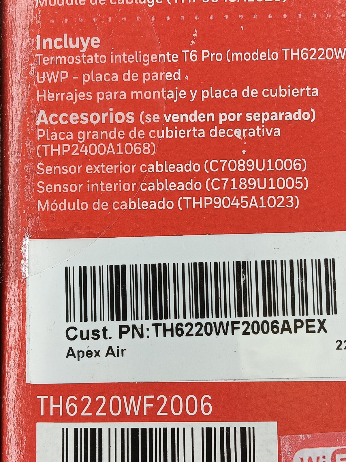 Honeywell *CONTRACTOR BRANDED SEE PICS* TH6220WF2006 T6 PRO Smart Thermostat