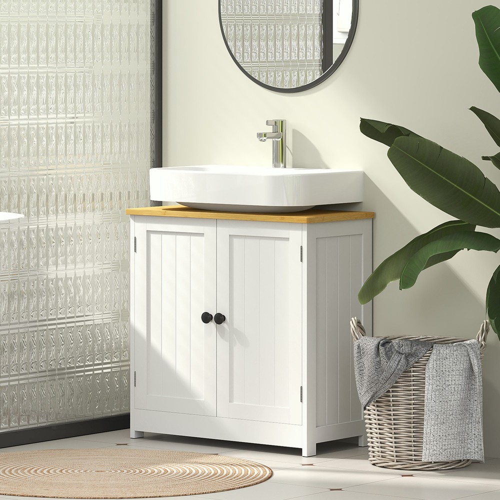 Bathroom Vanity, Under Sink Cabinet, White