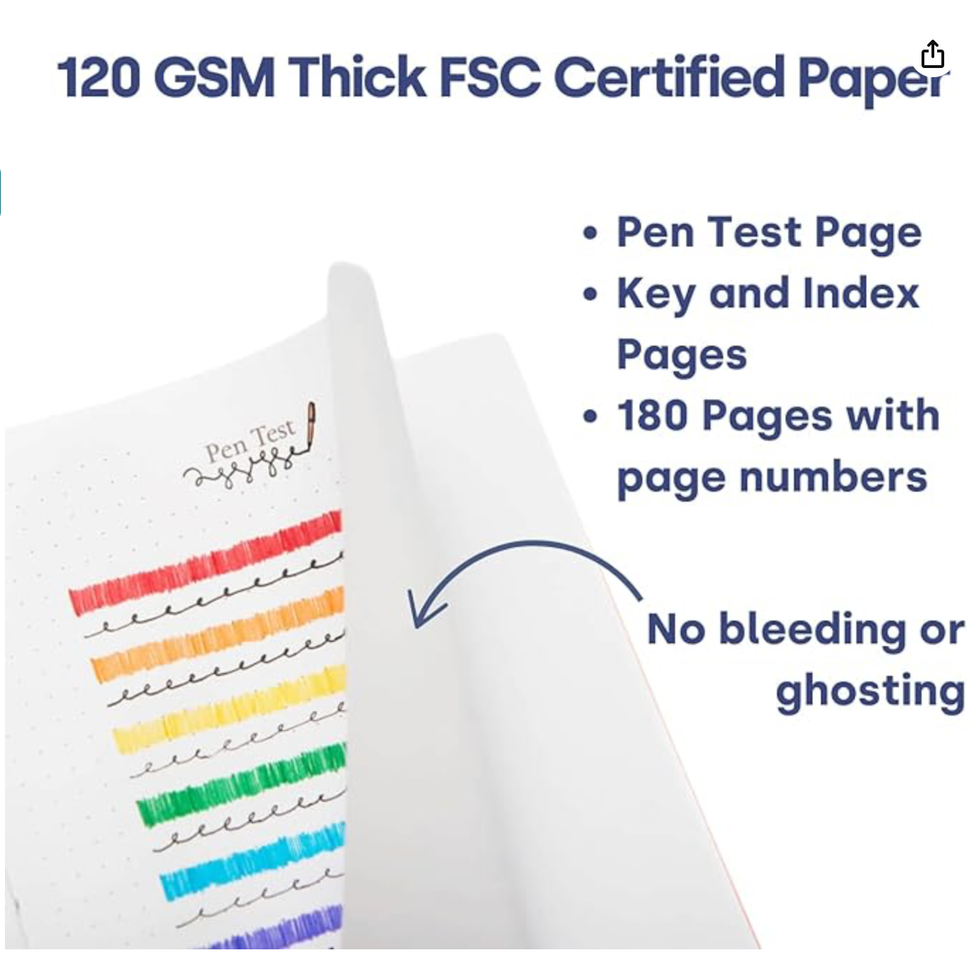 Yop & Tom Medium Hardcover Notebook A5 Lined 180 Pgs - Blue & Orange