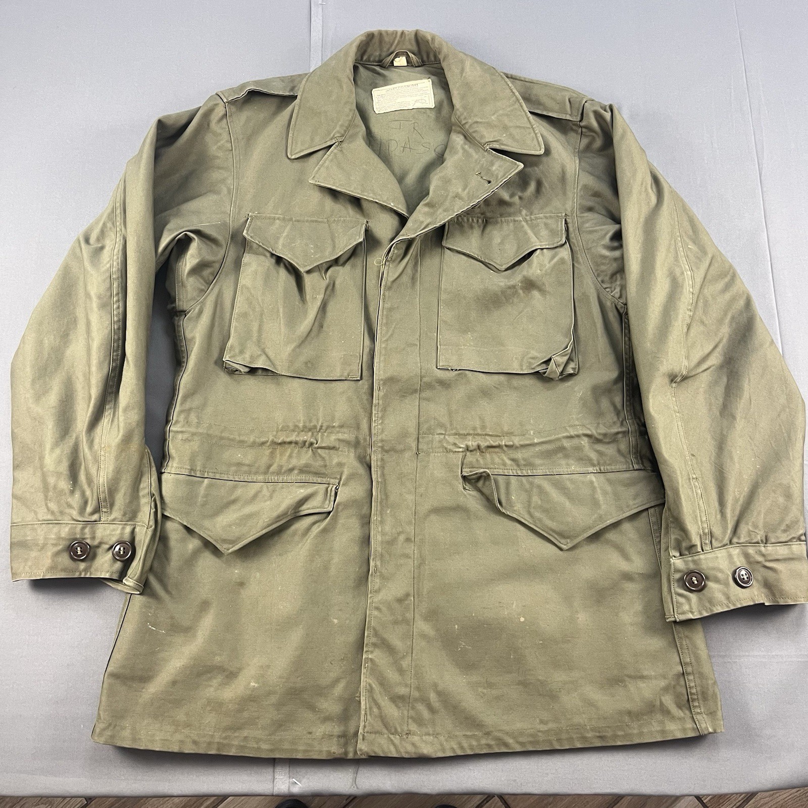Vintage M43 Military Field Jacket WW2 40s US Army Parka Coat