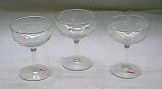 NEW 3 pc Set WEDDING GLASSES