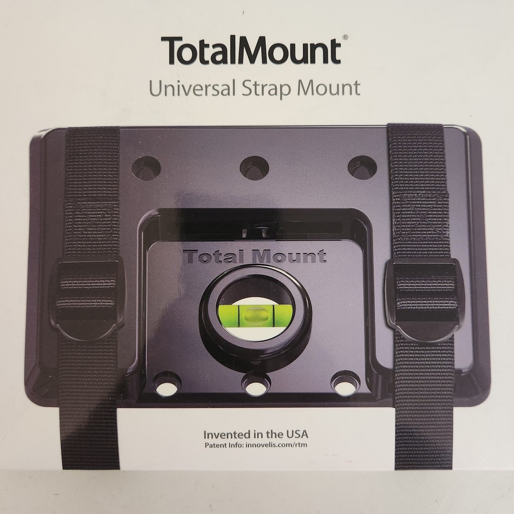 Total Mount Universal Strap Mount for Electronic Devices Tablet Built In Level