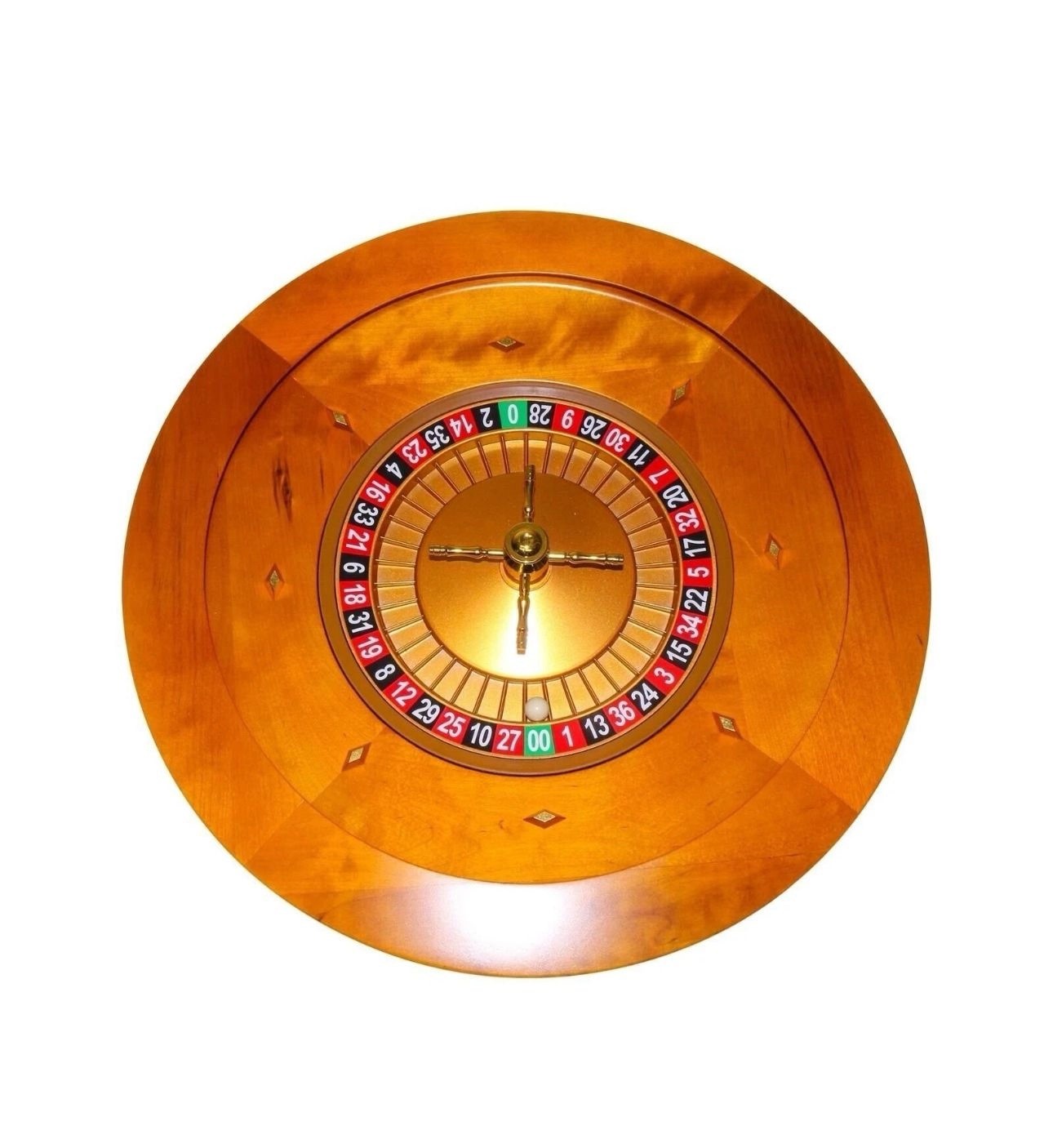 20" Solid Wood Roulette Wheel for Roulette Tables by MRC POKER