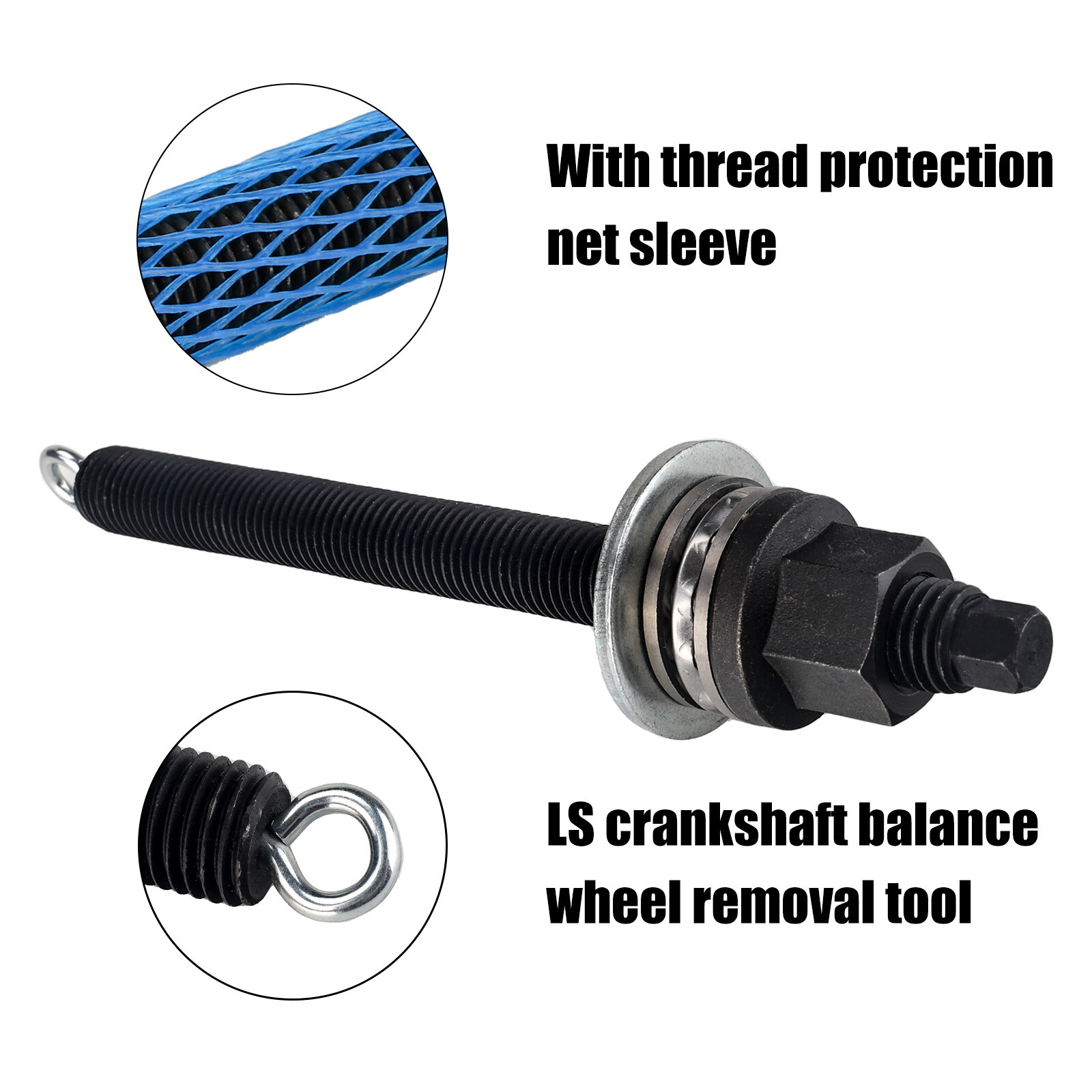 LS Engine Crankshaft Pulley Harmonic Balancer Installer Tool w/ Bearing For GM