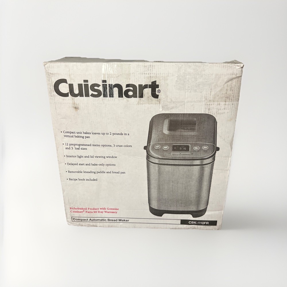 Cuisinart CBK-110FR Bread Maker Compact Automatic – Stainless Steel – Read