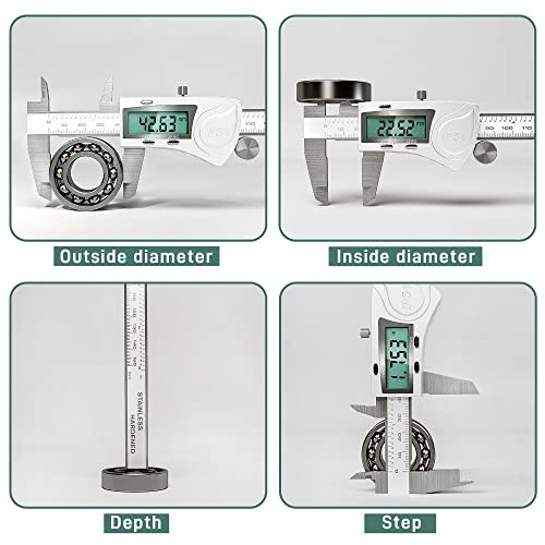 Electronic Digital Vernier Caliper Measuring Tool, IP54 Waterproof LCD01