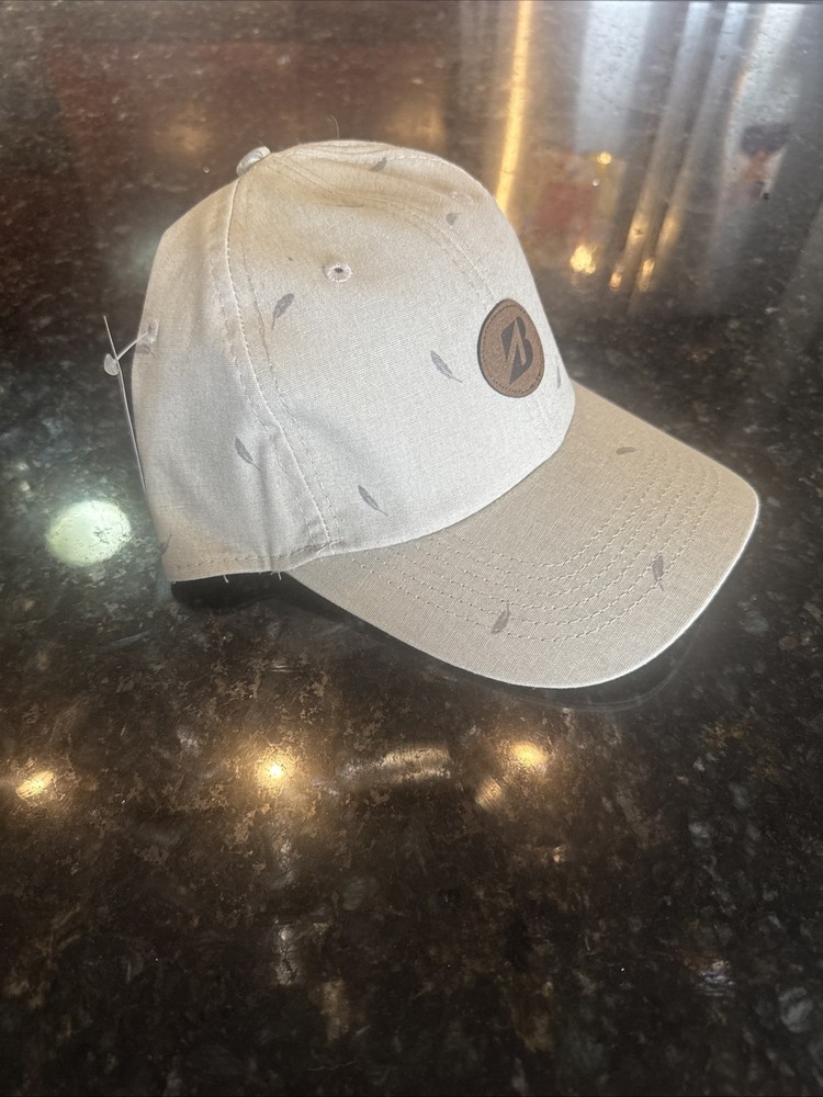 New Bridgestone Golf Oceanside Adjustable Hat/Cap PATTERN: Feathers