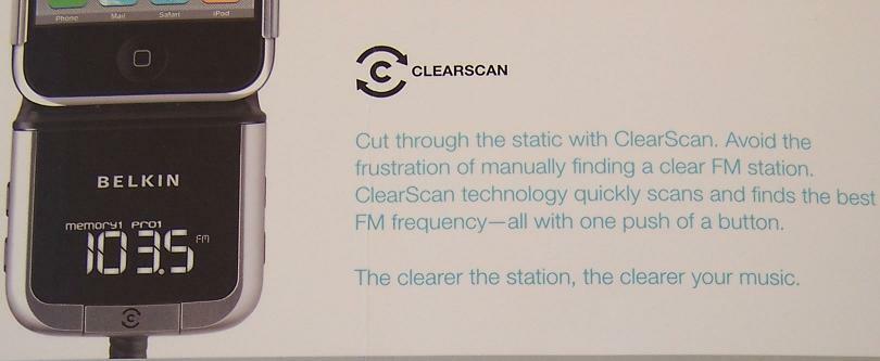 BELKIN FM Transmitter + Charger for iPod Touch 3G 2G 1G