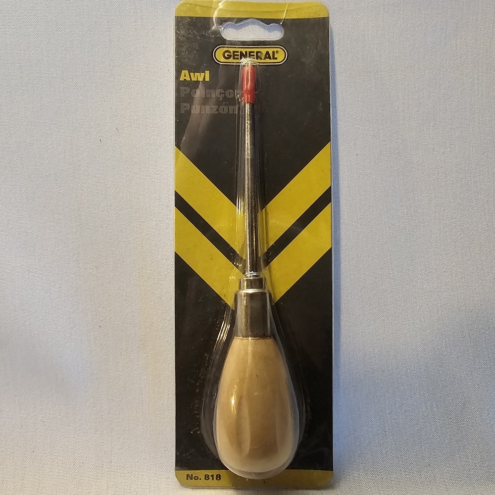 General Tools Scratch Awl Tool with Hardwood Handle - Scribe, Layout Work, & Pie