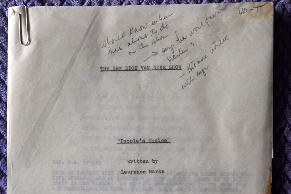 1970s The New Dick Van Dyke Show Original Type Written Screenplay Script