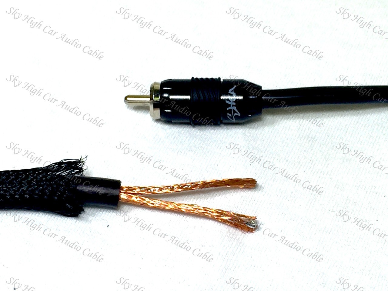 Sky High Car Audio Premium 1 Male to 2 Female RCA Splitter OFC Signal Noise 1M2F