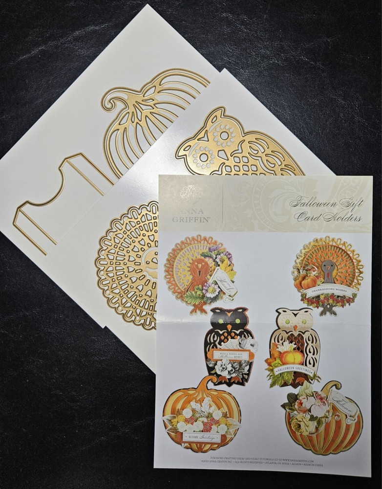 Anna Griffin Falloween Gift Card Holders ***NEW***