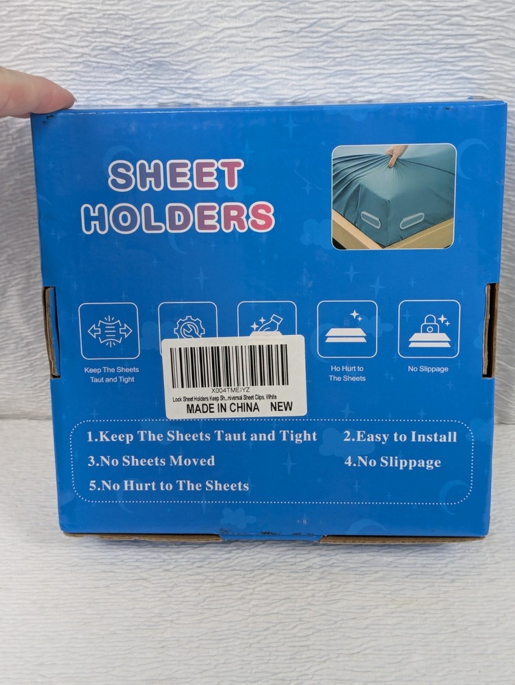 Sheet Holders for Bed Corners Fasteners Keep Sheets Secure Sheet Holders