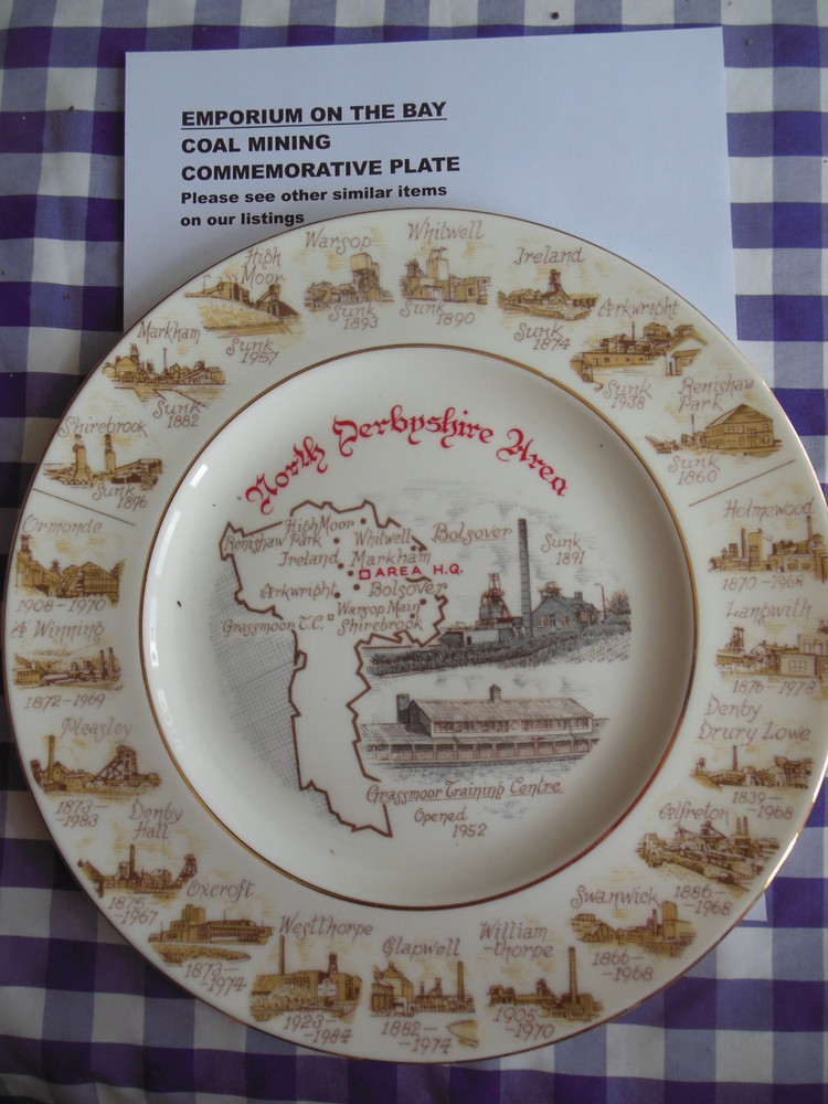 North Derbyshire Area Coal Mining Commemorative Plate
