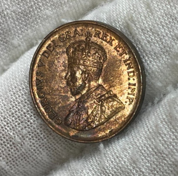 1933 Canada One Small Cent Coin Excellent Condition High Value