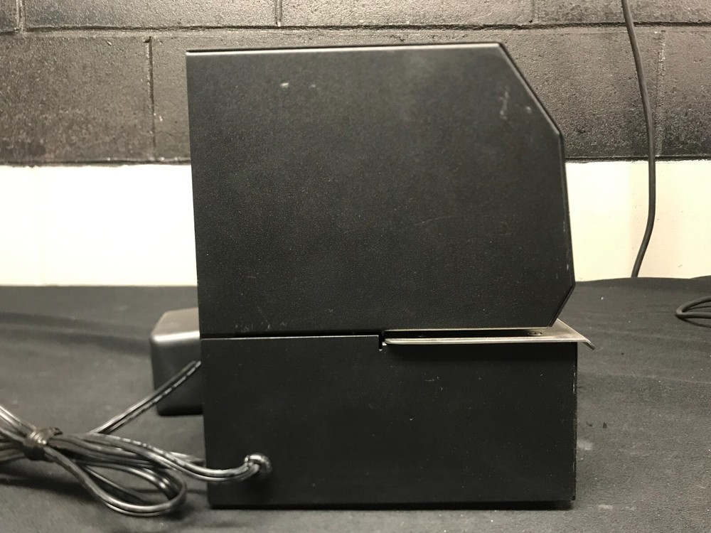 Pyramid 3700 Time Clock and Document Stamp - Black