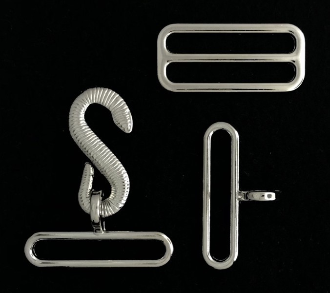 Apron Buckle Set in Silver Plating (RBL-65S)
