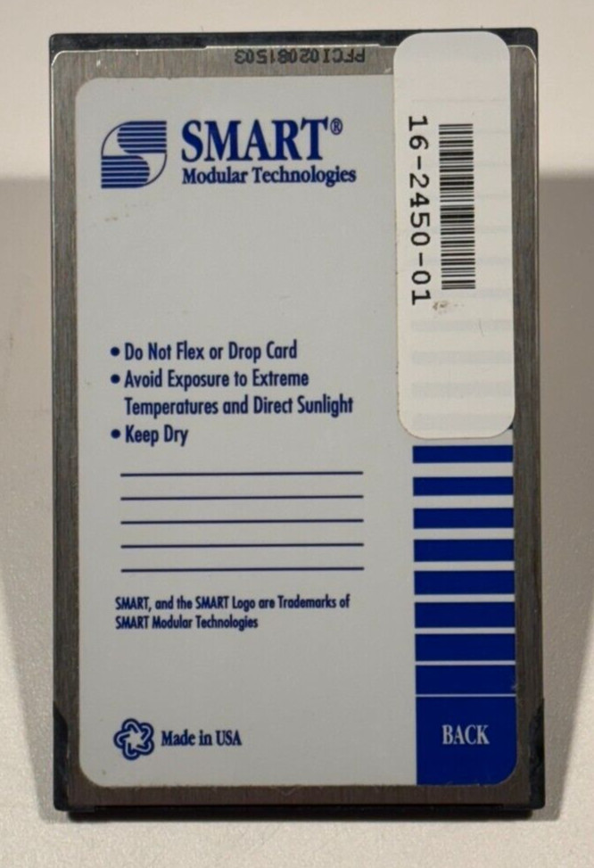 Untested - Cisco / Smart Modular Technologies 32MB Flash Card SM9FA832-C7500S