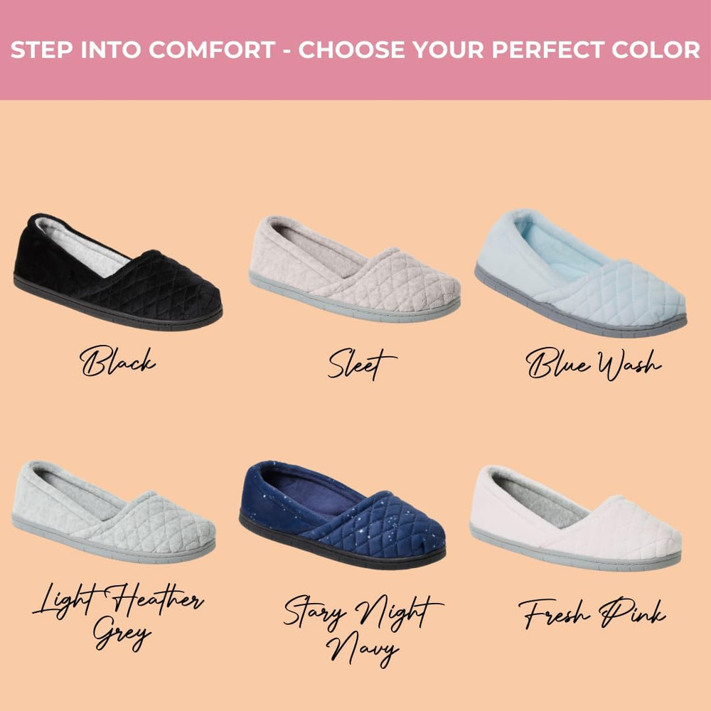 Women'S Microfiber Velour A-Line Flat