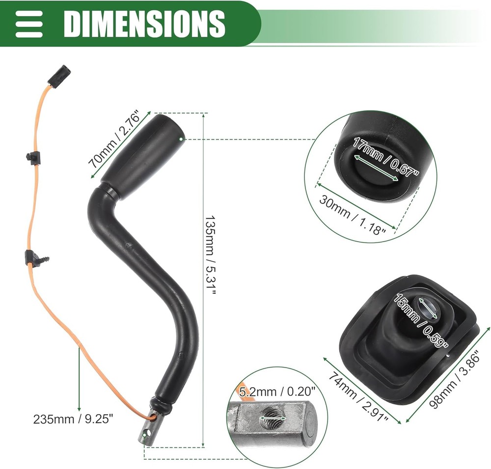 Automatic Transmission Shift Lever, Shift Select Lever with Tow Switch, for