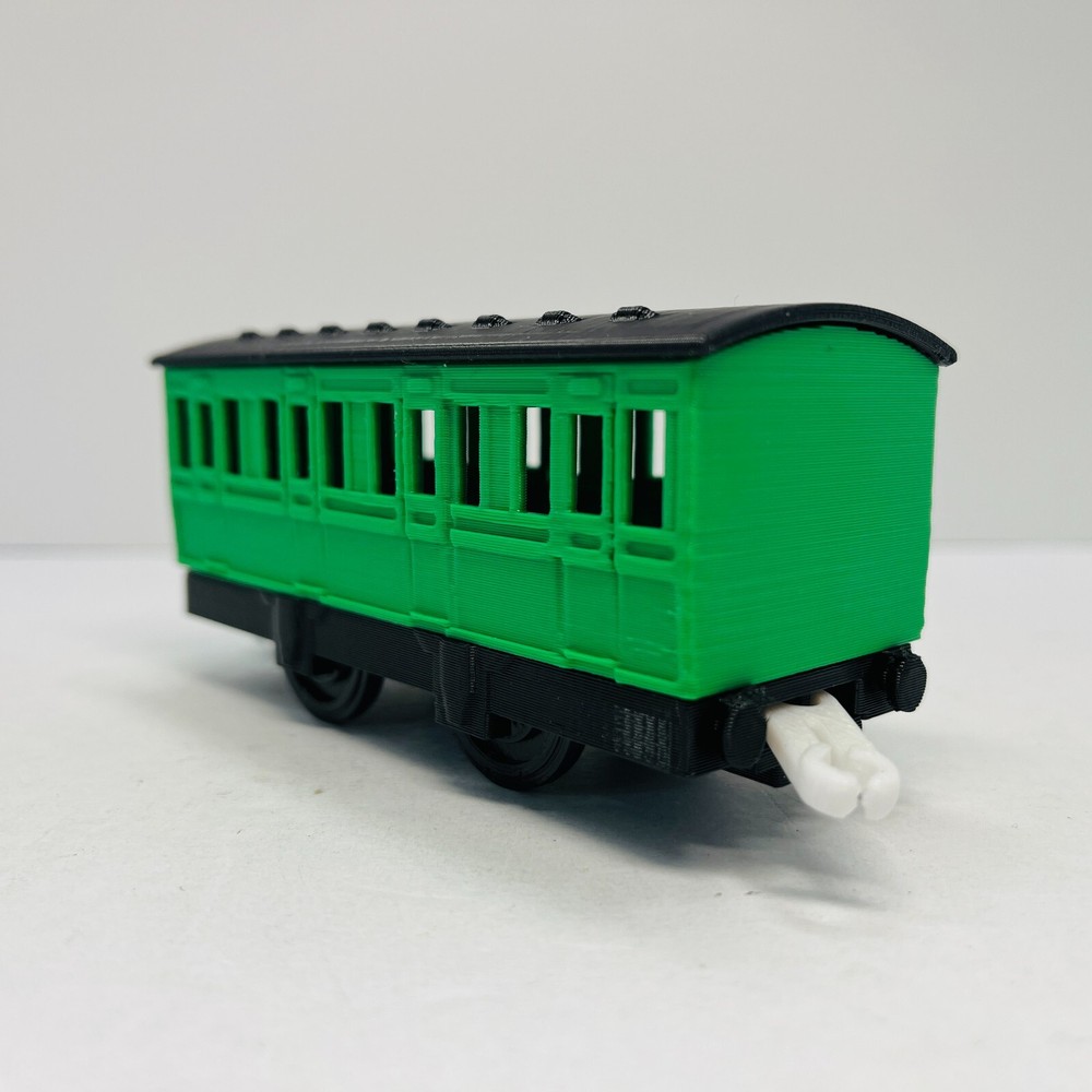 Thomas & Friends Trackmaster Green Grass Passenger Coach Train (two) Custom Made