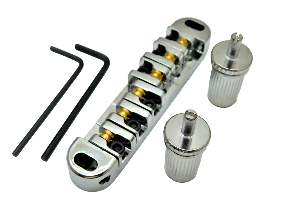 LOCKING ROLLER Bridge Epiphone Les Paul Guitar-Chrome Large Post