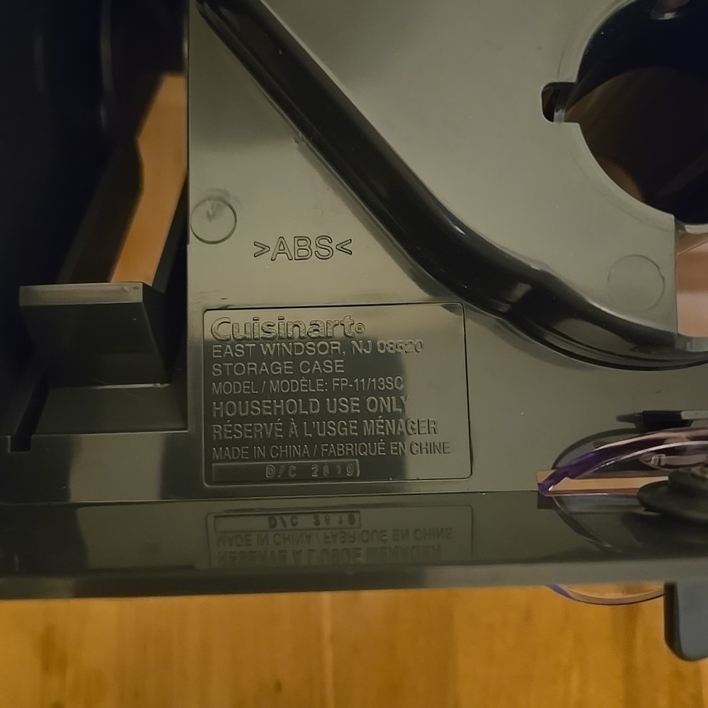 Cuisinart FP-13 Storage Case Only Holds 6 Blades
