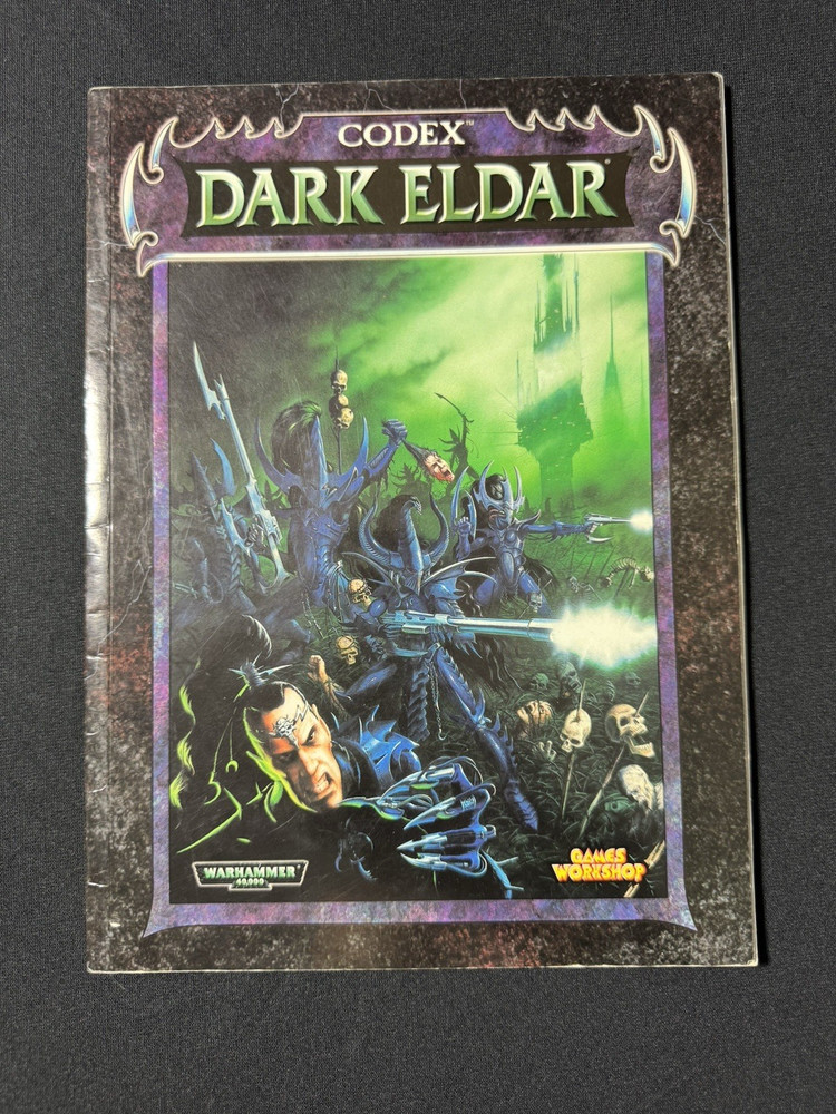 Warhammer 40K Codex: DARK ELDAR (Vtg PB, 1998) Games Workshop Rare OOP